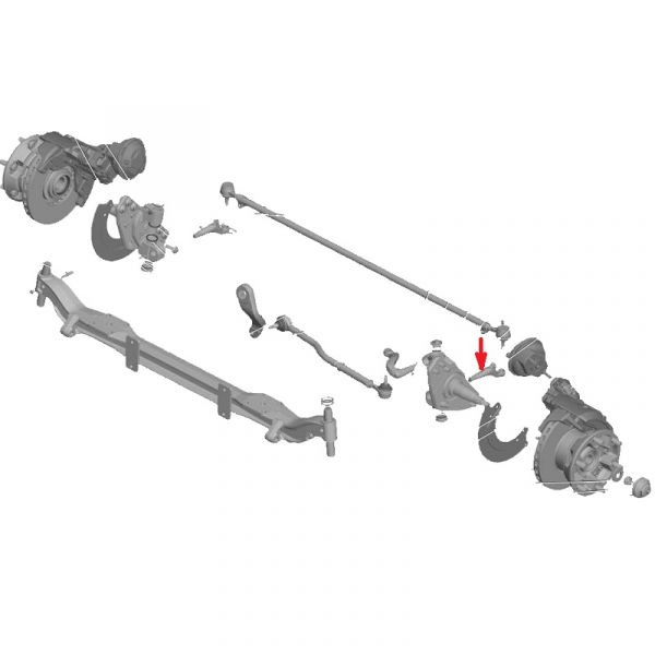 Рычаг рул. трапеции ГАЗон NEXT лев.(ПАО "ГАЗ") /С41R11-3001031/