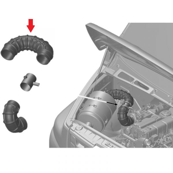 Шланг возд. фильтра ГАЗон NEXT дв. ЯМЗ 5344 (ОАО "ЯРТИ" ЯРОСЛАВЛЬ  ГАЗ Оригинал) /С41R13-1109192/