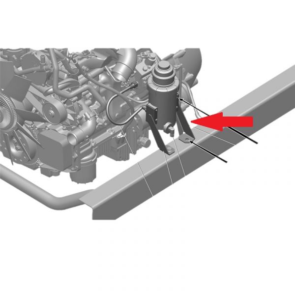 Кронштейн крепл. топл. фильтра прав. ГАЗель дв. Cummins ISF 2.8L (ПАО "ГАЗ") /3302-1117074/