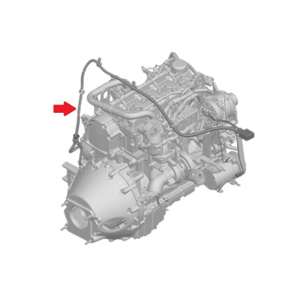 Провод (клеммы) аккумулятора ГАЗель NEXT (+) дв. Cummins ISF 2.8L (ООО "Автокомплект") /А21R22.3724050/