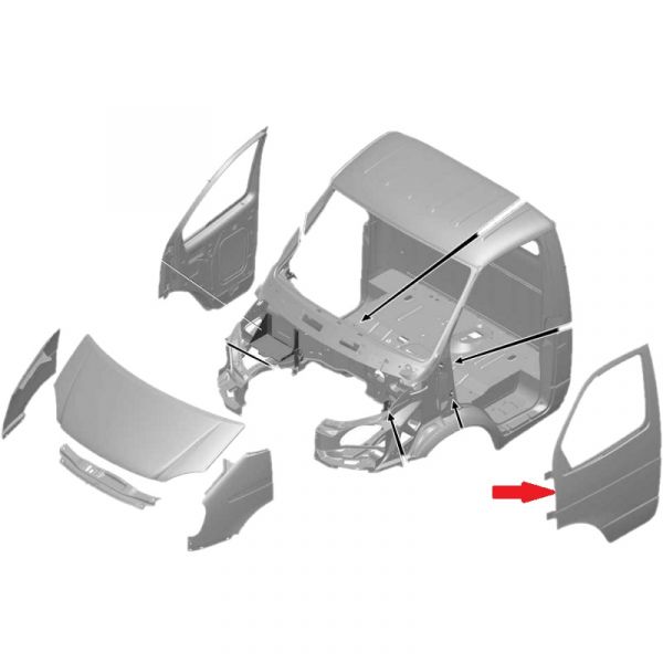 Дверь ГАЗель перед. лев. (бизнес) (ООО "Автомобильный завод "ГАЗ") /3302-6100015-30/
