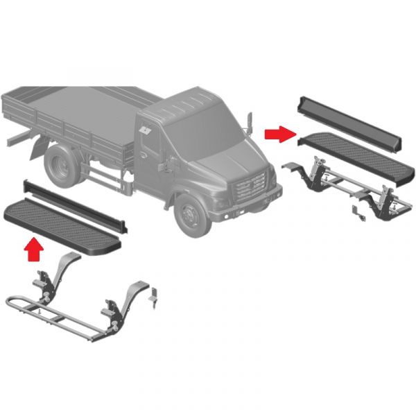 Подножка ГАЗон NEXT дополнит. (лев./прав.) (ОАО "Сосновскагропромтехника"  ГАЗ) /С41R11-8405380/