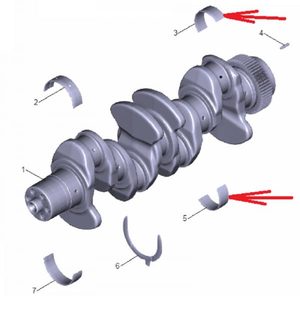Вкладыши шатунные дв. ЯМЗ-5344 (ПАО "Автодизель" (ЯМЗ)) /5340.1000104/