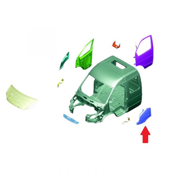 Крыло ГАЗель левое н/о (ОАО "Чебоксарский завод автокомпонентов"  ГАЗ) /3302-8403013-30/