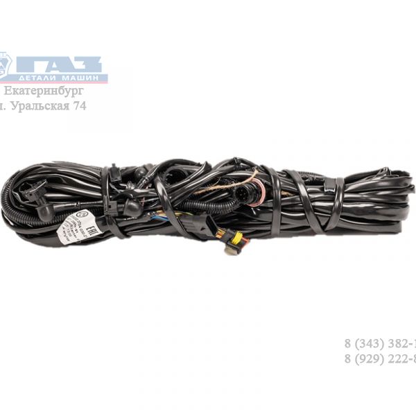 Автопроводка жгут по раме ГАЗель бизнес (удлин. + бок.фонари) (рызъем байонет) (ООО "Арзамасское ПО Автопровод"  ГАЗ Оригинал) /330202-3724030-21/