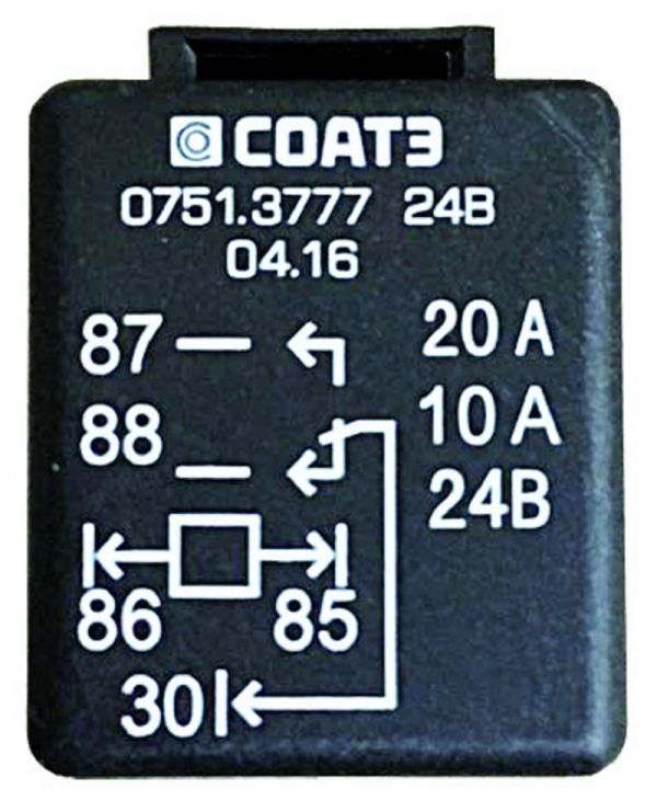 Реле универсальное 5-ти конт. (аналог 901.3747) 24В (ОАО "Авар") /751.3777/