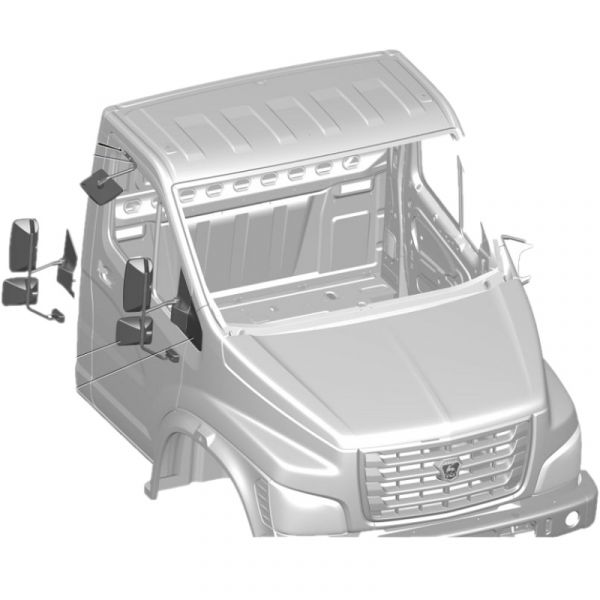 Зеркало ГАЗон NEXT наружное правое в сб. стандарт с обогревом (ООО ЦТР "Тимер") /С41R11.8201020-10/