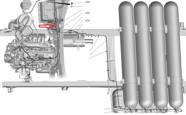 Автопроводка жгут ГАЗель-3302 дв. УМЗ-421647 Г/Б CNG (ООО "Автокомплект" ГАЗ Оригинал) /33026.3761581-01/