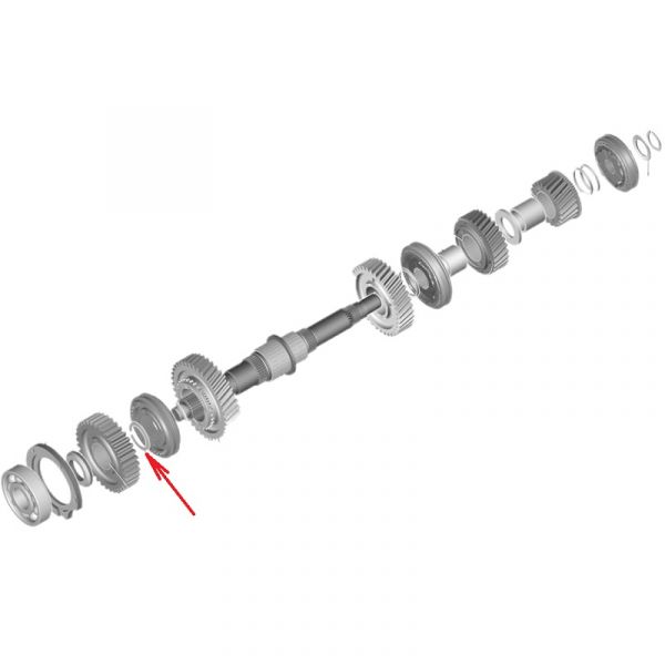 Кольцо стопорное втор. вала КПП ГАЗон NEXT (ООО "НИЖЕГОРОДСКИЕ МОТОРЫ" Оригинал) /4598360-080/