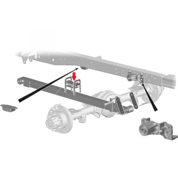 Подкладка стрем. зад. рессоры ГАЗель NEXT (ЦМФ) (ООО "Автомобильный завод "ГАЗ") /А31R32-2912412/