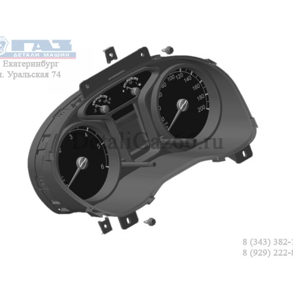 Комбинация приборов ГАЗель NEXT дв. Cummins ISF 2.8L (ООО "НПП "ИТЭЛМА"  ГАЗ) /А21R22.3801010-10/