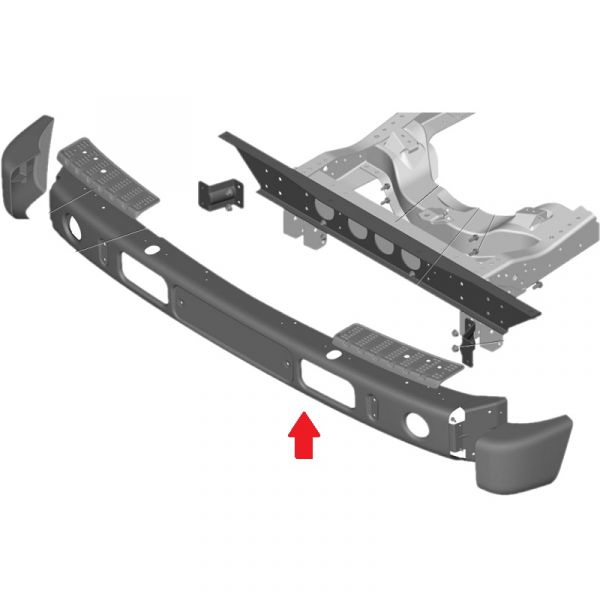 Бампер ГАЗон NEXT (ООО "Автомобильный завод "ГАЗ") /С41R11-2803010/