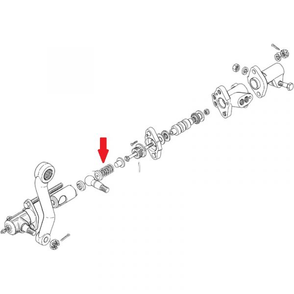 Пружина продольной рул. тяги ГАЗ-3309 (ООО "Производственная Компания "Альтек") /51-3003021/