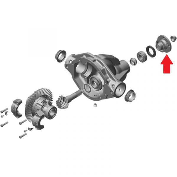 Фланец редуктора зад. моста ГАЗель NEXT (4,6 т.) (ПАО "ГАЗ" Оригинал) /С41R92-2402138/