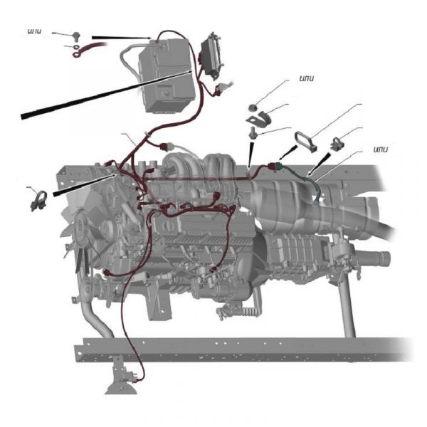 Автопроводка жгут ГАЗель NEXT дв. А274 Evotech (ООО "Арзамасское ПО Автопровод") /А21R23.3761581-17/