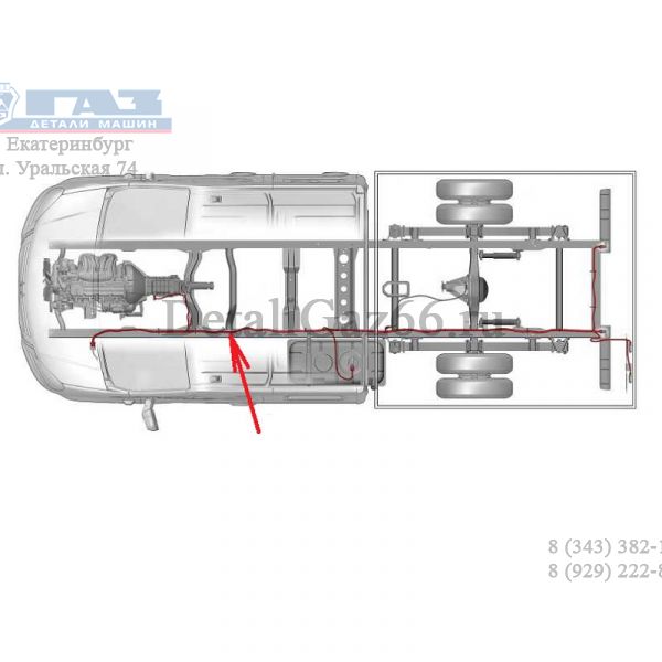 Автопроводка жгут по раме ГАЗель NEXT с АБС (байонет) (ООО "Автокомплект") /A21R23.3724030-51/