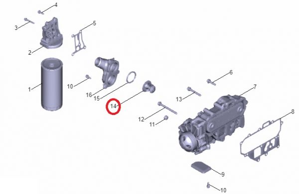 Термостат 82 град. дв. ЯМЗ-5344 (9.1141) (ПАО "Автодизель" (ЯМЗ)) /Т227-1306100-05/