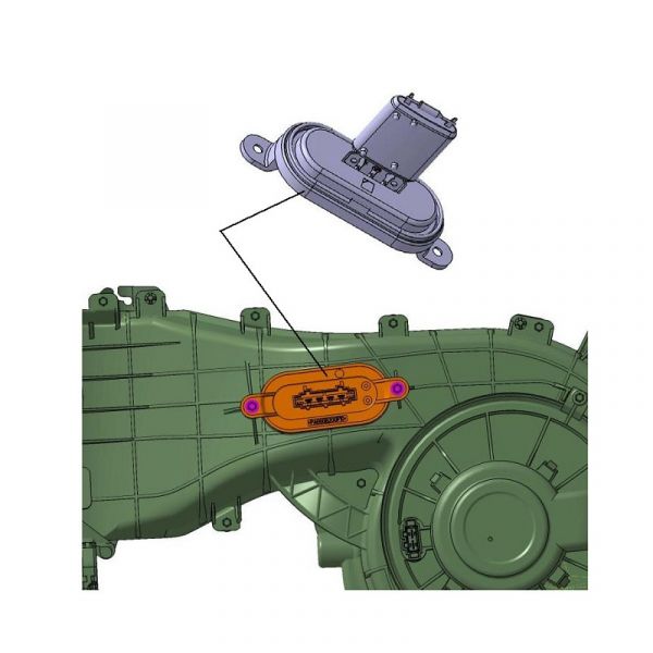 Резистор доб. отопителя ГАЗель NEXT (ф. Songz ГАЗ Оригинал) /,ARU1M50003/