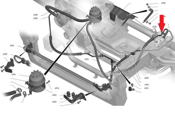 Шланг ГУРа слив. ГАЗель NEXT дв. Evotech, Cummins ISF 2.8 (от рул.мех.) (Yubei ГАЗ Оригинал) /A21R23.3408184-11/