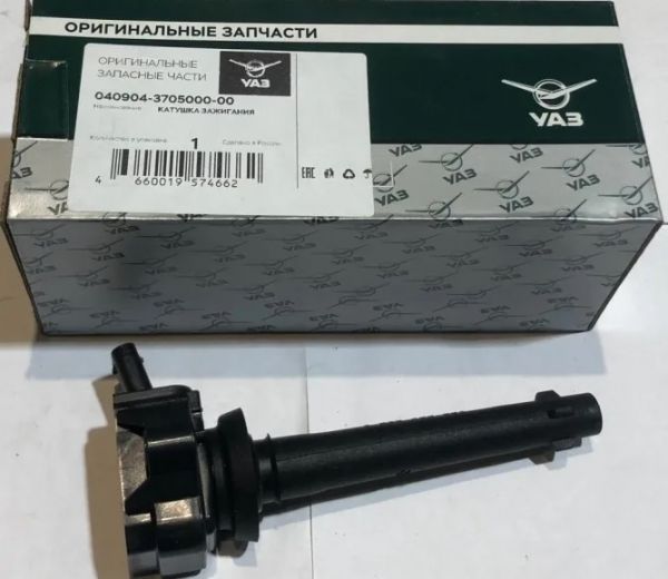 Катушка зажигания дв. 405, 409 индивидуальная (в упак. УАЗ) /40904-3705000-01/