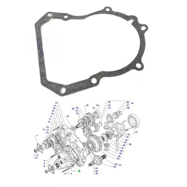 Прокладка крышки картера р/к ГАЗель п/прив. (ООО"ВАТИ-АВТО" ГАЗ Оригинал) /33027-1802123-20/