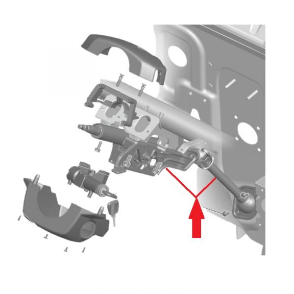 Колонка рулевого управления ГАЗель NEXT в сб. (Курганспецмаш  ГАЗ) /А21R23.3401100-10/