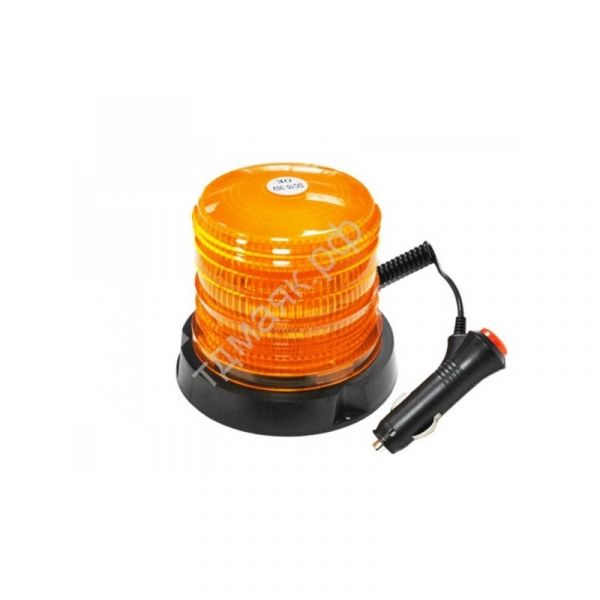 Маячок проблесковый 10-30 В желтый (стакан) на магните H=110 мм 48 SMD светодиодный (МАЯКАВТО) /4920AT14254/