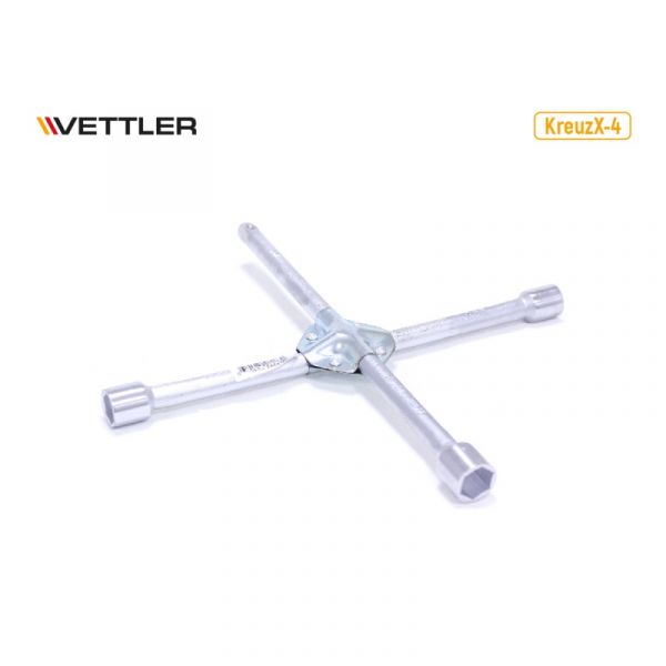 Ключ баллонный 17*19*21*1/2 (крестовой) усил. (VETLER) /Kreuz-X4-x21x1/2/