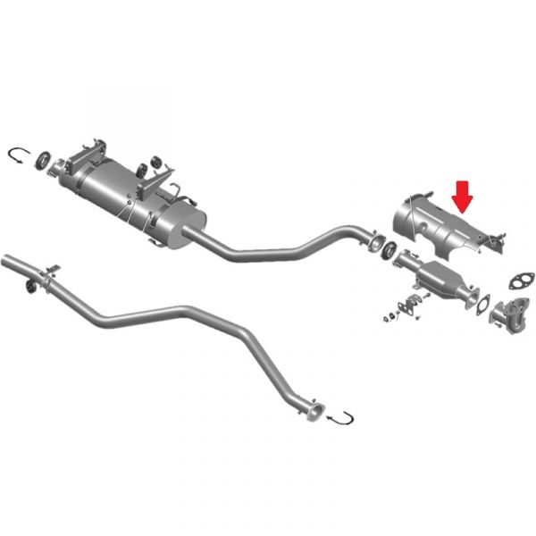 Экран нейтрализатора защит. ГАЗель, Соболь дв. 40524 ЕВРО-3 (ООО "Стандартпласт" ГАЗ Оригинал) /3302.1206648-20/