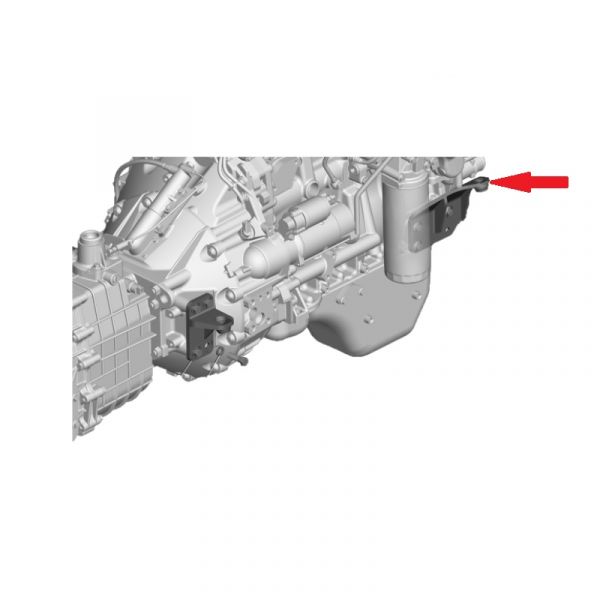 Кронштейн крепл. двигателя дв. ГАЗон NEXT ЯМЗ-5344 Евро-4 перед. прав. (ООО "Автомобильный завод "ГАЗ") /С41R13-1001014-40/