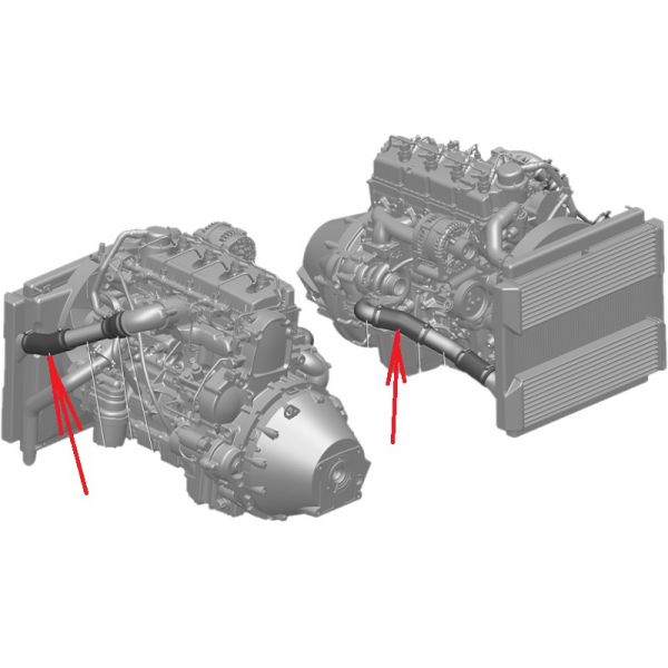 Шланг охлад. наддув. воздуха дв. Cummins ISF 2.8L ГАЗель (силикон) (ДАРВИН ПЛЮС, г. Москва  ГАЗ) /3302-1173111-02/