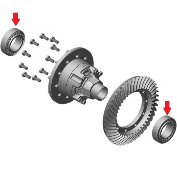 Подшипник дифференциала ГАЗель NEXT (4,6 т.) (C&U ГАЗ Оригинал) /.JМ205149/JМ205110Р6/