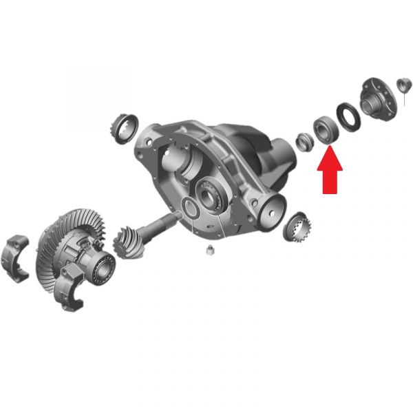 Подшипник 33207 редуктора моста заднего ГАЗель NEXT (4,6 т.) (C&U ГАЗ Оригинал) /.СС-33207Р6/