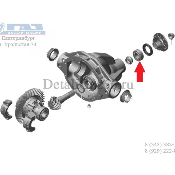 Подшипник 33207 редуктора моста заднего ГАЗель NEXT (4,6 т.) (REG Auto (Shanghai) Industry Ltd, Китай) /.СС-33207Р6/