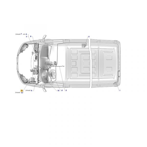 Автопроводка жгут ГАЗель бизнес дв. УМЗ-4216 мотор. отсека №12 ЕВРО-4 (ООО "Автокомплект"  ГАЗ Оригинал) /2705.3724012-90/