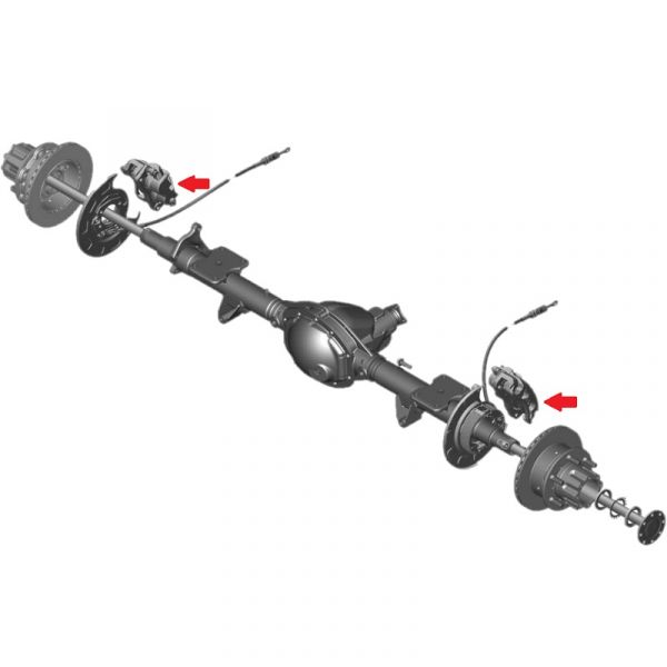 Суппорт ГАЗель NEXT задний правый (с колодками) (Sorl ГАЗ Оригинал) /A65R32.3502136/