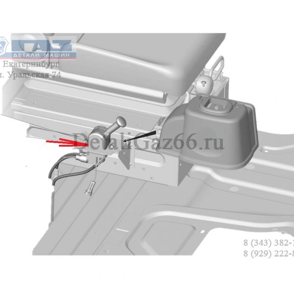 Кран ГАЗон NEXT стояночного тормоза (Sorl ГАЗ Оригинал) /.35260061630/