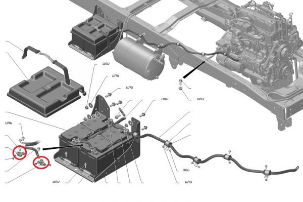 Клемма АКБ ГАЗон NEXT (-) (ООО"Арзамасский литейно-механический завод "Старт" ) /3309.3724311/