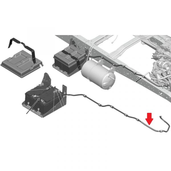 Провод АКБ ГАЗон NEXT (10 т. ) (+) (50) (ООО "Арзамасское ПО Автопровод") /C41RB3.3724050/