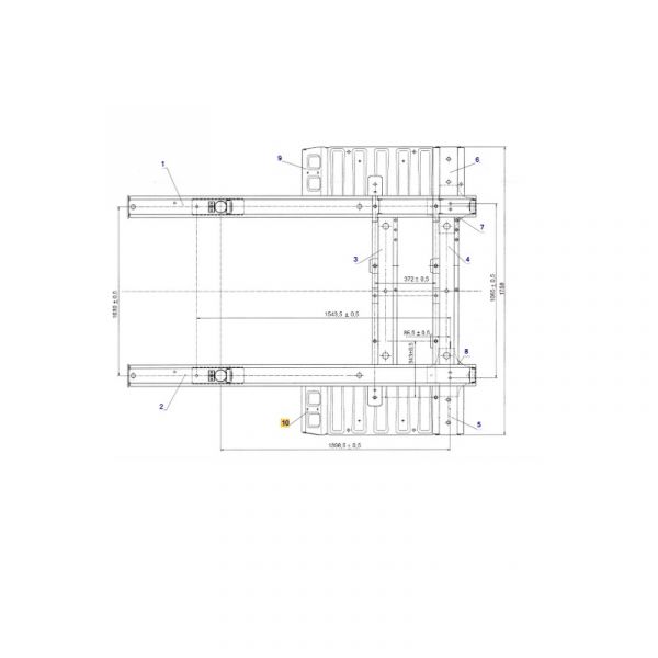 Подножка кабины ГАЗель NEXT лев. (метал.) (ООО "Автомобильный завод "ГАЗ") /А21R23-8405013/