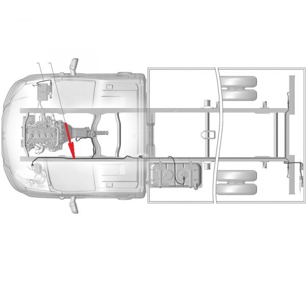 Автопроводка жгут по раме ГАЗель NEXT дв. Cummins ISF 2.8 ЕВРО-4 (ООО "Арзамасское ПО Автопровод" ГАЗ Оригинал) /А21R22.3724030-12/
