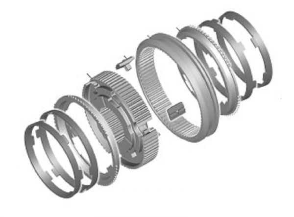 Муфта КПП ГАЗон NEXT (2,3 пер.) в сборе  (HOERBIGER Antriebstechnik GmbH) /C41R11.1701123/
