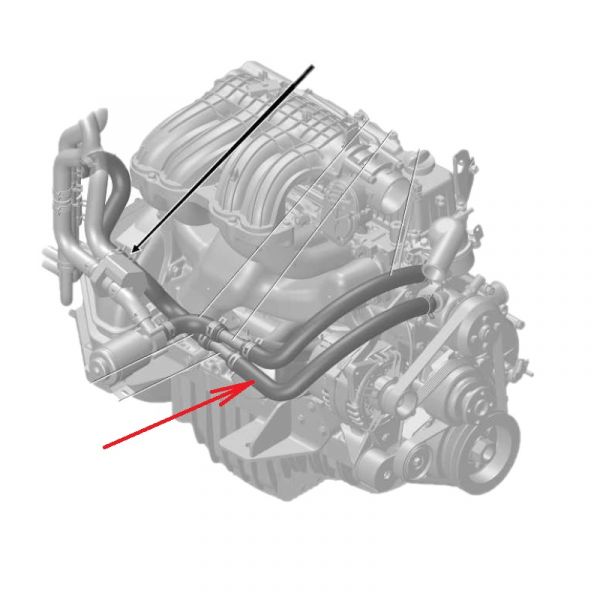 Патрубок отопителя ГАЗель дв. 402, 4216 подвод. с/о (ООО "Рабэкс Трэид") /3302-8120038-10/
