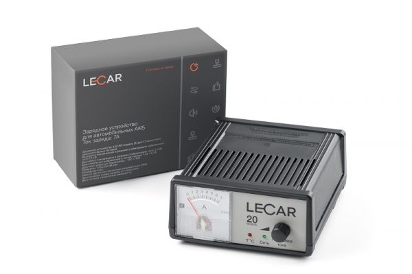 Зарядное устройство для автомобиля LECAR 20 (фирм. упак. LECAR) /LECAR000022006/