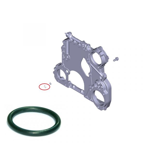 Кольцо упл. картера шестерен ГРМ дв. 534 (ПАО "Автодизель"(ЯМЗ)) /8.9492/