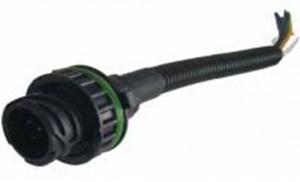 Колодка байонет прям. фонарей ГАЗель с проводами в гофре () /РФ07-011/