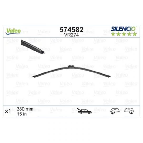 Щетка ст/оч Audi Q7 qu. 3,0 TDI задняя (VALEO РНС) /574582/