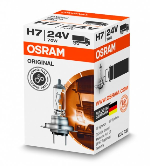 Лампа фары гал. H7 24В 70 Вт (OSRAM) /64215/