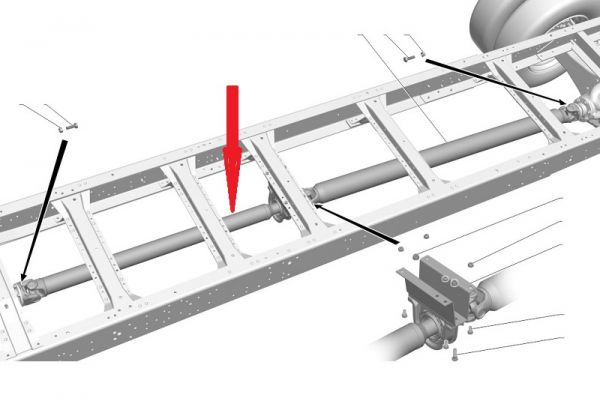 Вал карданный ГАЗон NEXT дв.ЯМЗ-534 ЕВРО-5 (10 т.) (ПАО "ГАЗ") /C41RB3.2200010/