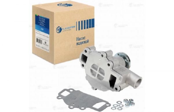 Помпа дв. УМЗ-4216, А274 ЕВРО-4 ГАЗель (2 толстых штуцера) (LUZAR) /lwp03217/